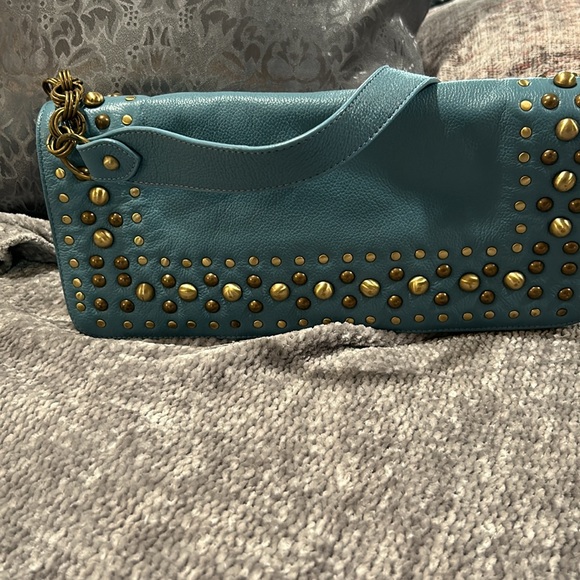 Perfect condition leather handbag Cute studs and chain on the strap. - Picture 2 of 10